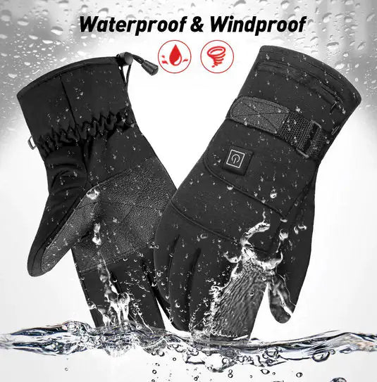 Heated Snow Gloves with Smart Heating Technology for Winter Sports & Outdoor Activities