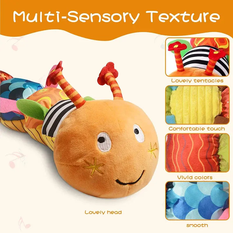Musical Caterpillar Plush Toy for Infants & Toddlers