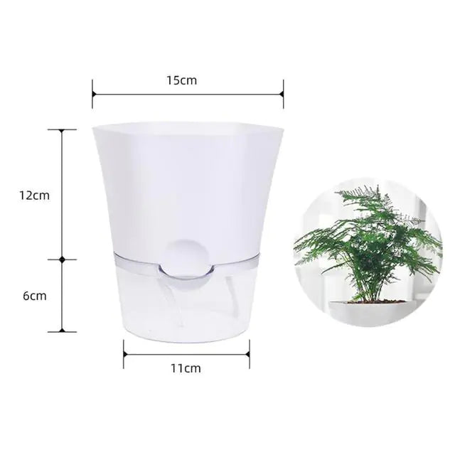 Automatic Water-Absorbing Flowerpot – Smart Self-Watering Planter