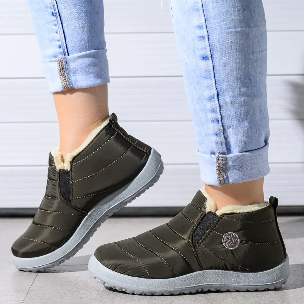 Snow Waterproof Boots - Premium Oxford Cloth Winter Footwear with Wool Lining