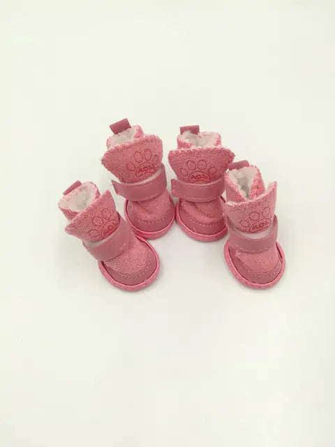 Pet Snow Boots – Cozy Cashmere Cotton Winter Boots for Dogs