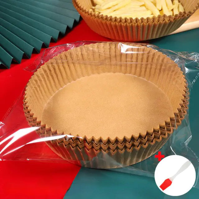 Air Fryer Paper Trays | Non-Stick, Oil-Proof Cooking Liners