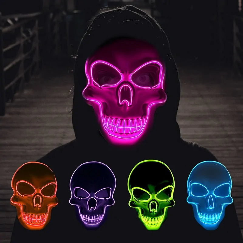 Realistic Skeleton Halloween Mask - Bone-Chilling Cosplay Accessory for Adults