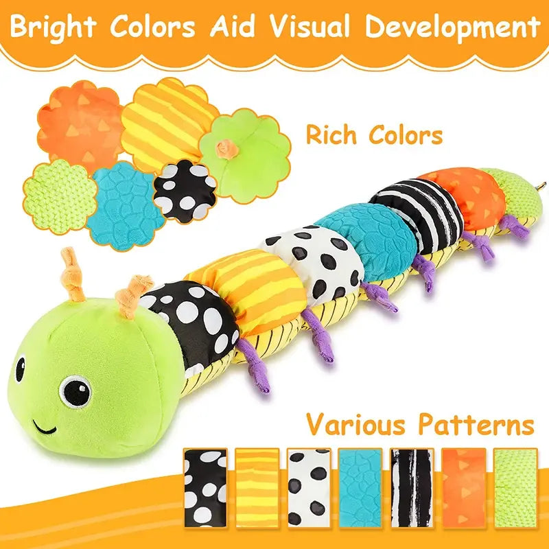 Musical Caterpillar Plush Toy for Infants & Toddlers