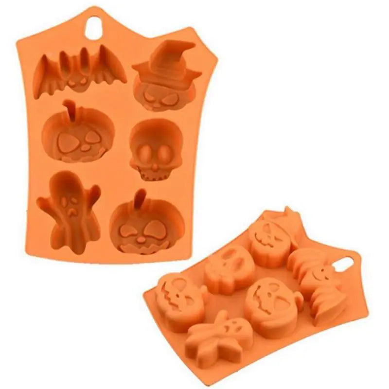 Halloween Pumpkin Ghost Bat Skeleton Cake Mold for Perfect Seasonal Treats