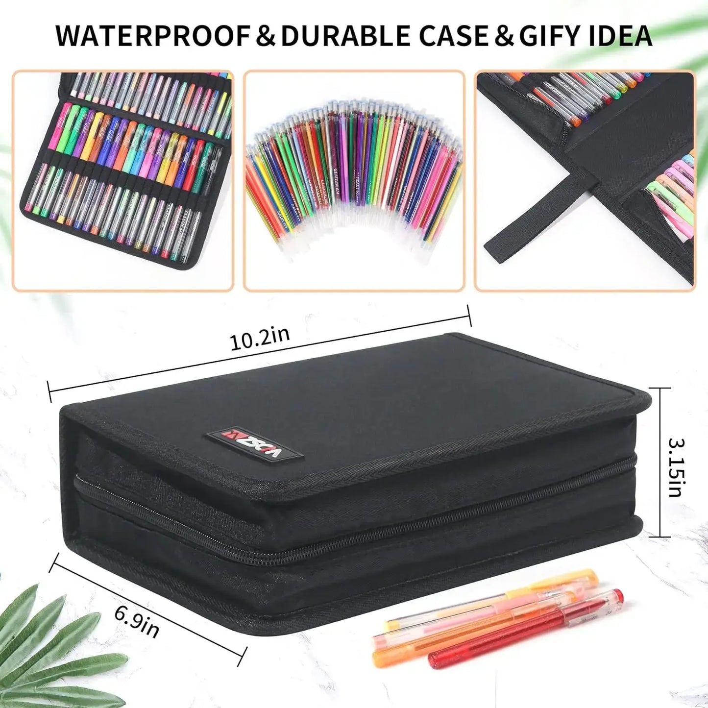Glitter Gel Pens Set – 104 Vibrant Colors with Refills
