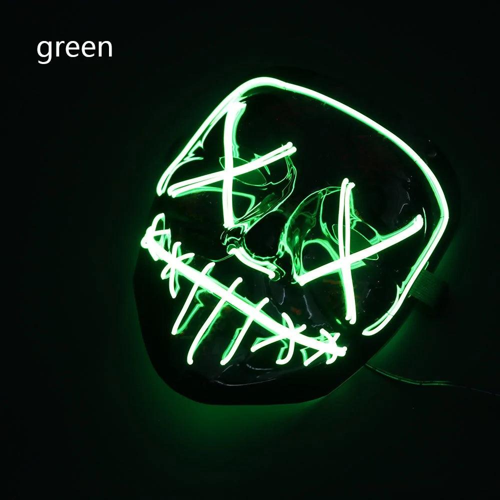 LED Halloween Mask for a Spooky Glowing Halloween Look