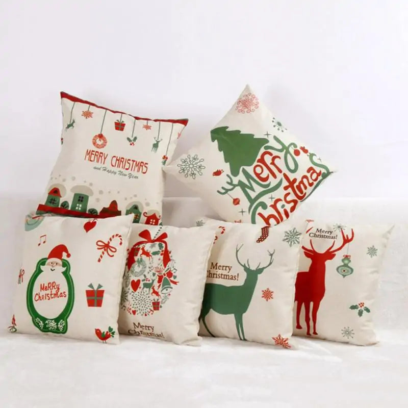 Christmas Pillow Covers Festive Holiday Cushion Covers for Seasonal Decor