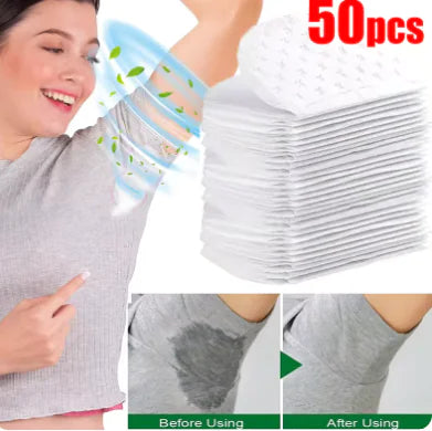 Underarm Sweat Pads, before and after
