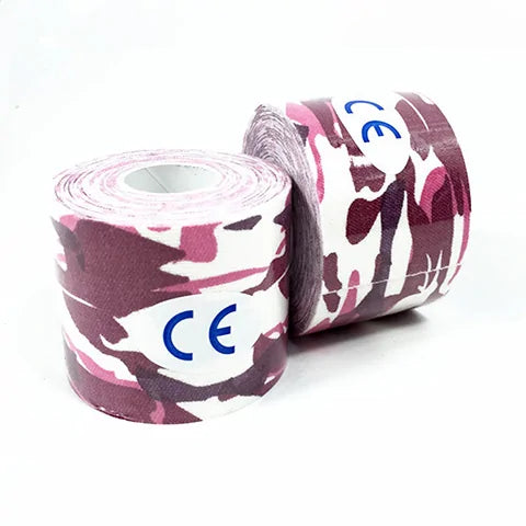 Muscle Support Kinesiology Tape, pink camouflage