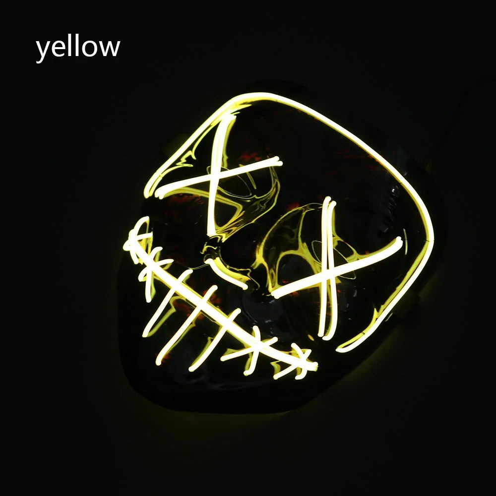 LED Halloween Mask for a Spooky Glowing Halloween Look