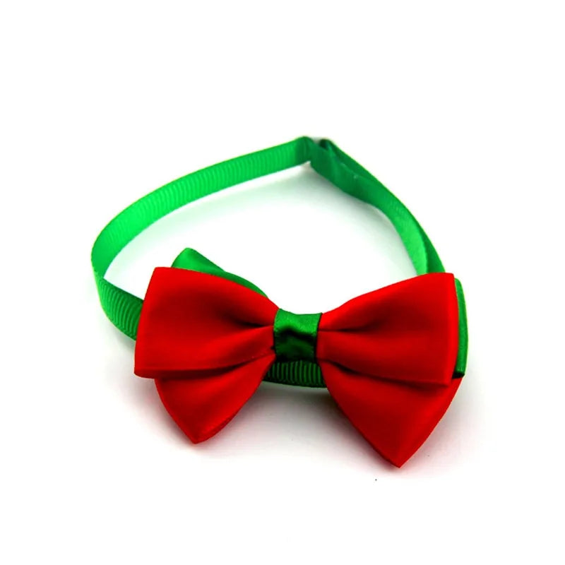Holiday Pet Bow Collar - Festive and Stylish Accessory for Pets