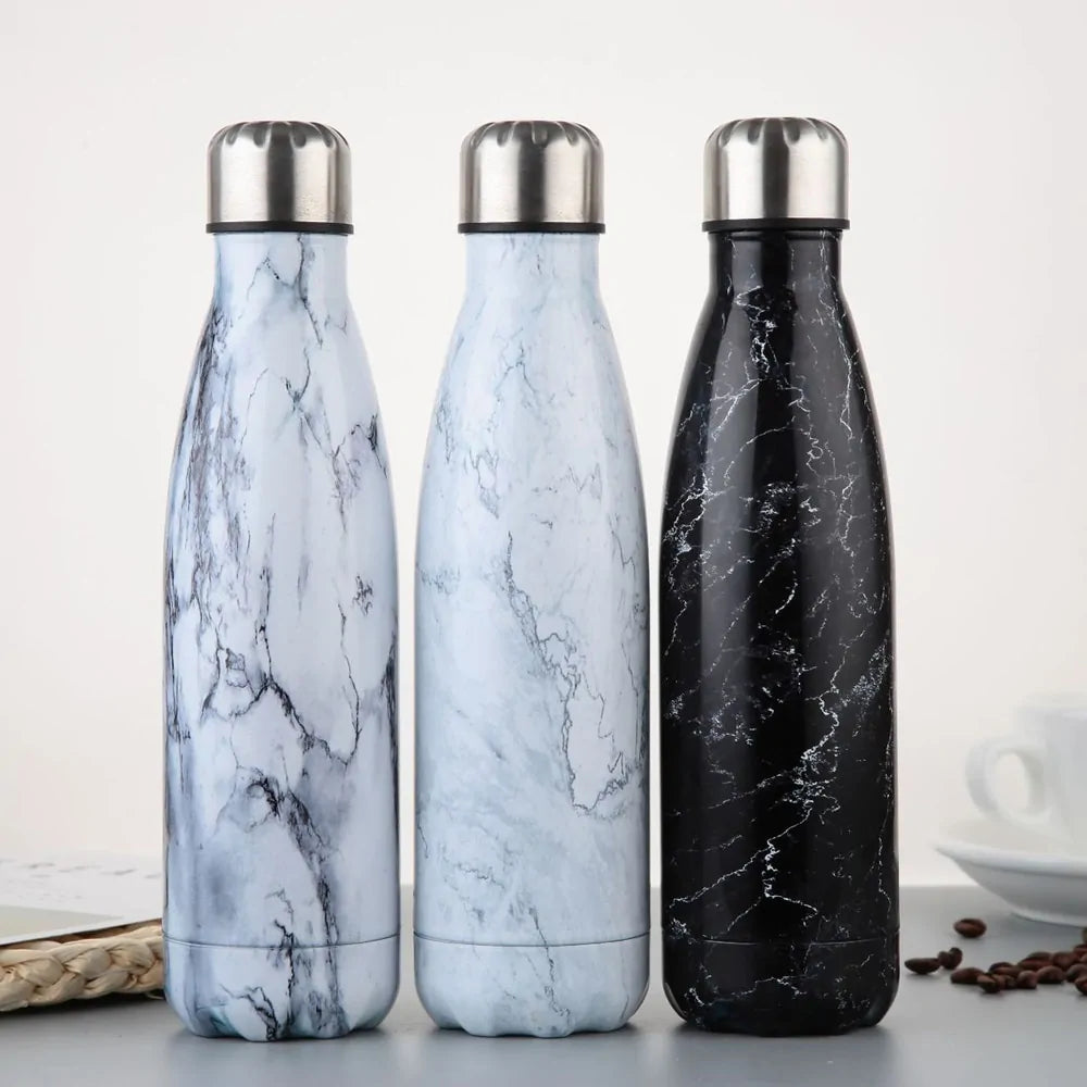 Double-Wall Vacuum Insulated Stainless Steel Water Bottle - Temperature Retention