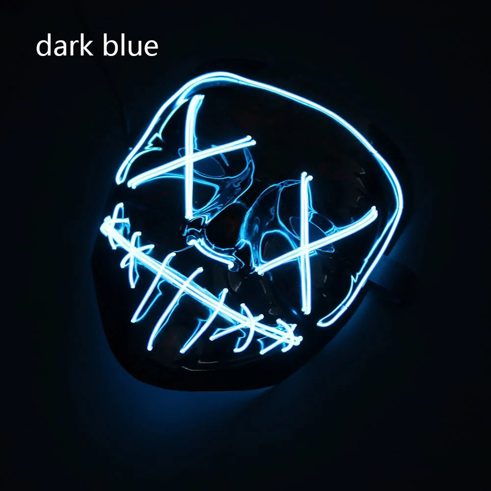 LED Halloween Mask for a Spooky Glowing Halloween Look
