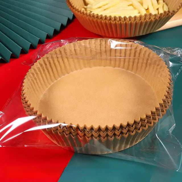 Air Fryer Paper Trays | Non-Stick, Oil-Proof Cooking Liners