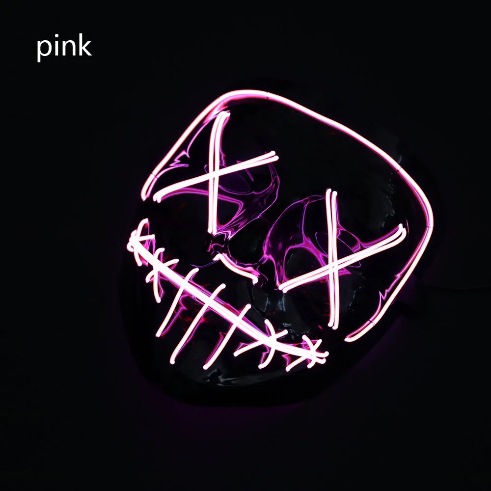 LED Halloween Mask for a Spooky Glowing Halloween Look