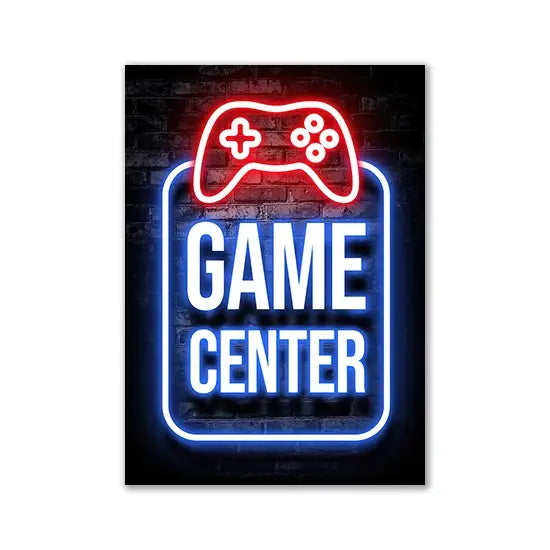 Game Room Decor Wall Posters – Level Up Your Space with Fun & Style
