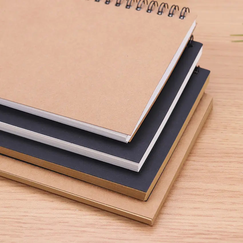Spiral Kraft Sketchbook: Retro Design - Vintage-Inspired Artist's Companion