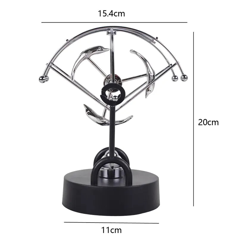 Miniature Newton Pendulum Physics Decor - Fun Science Desk Ornament