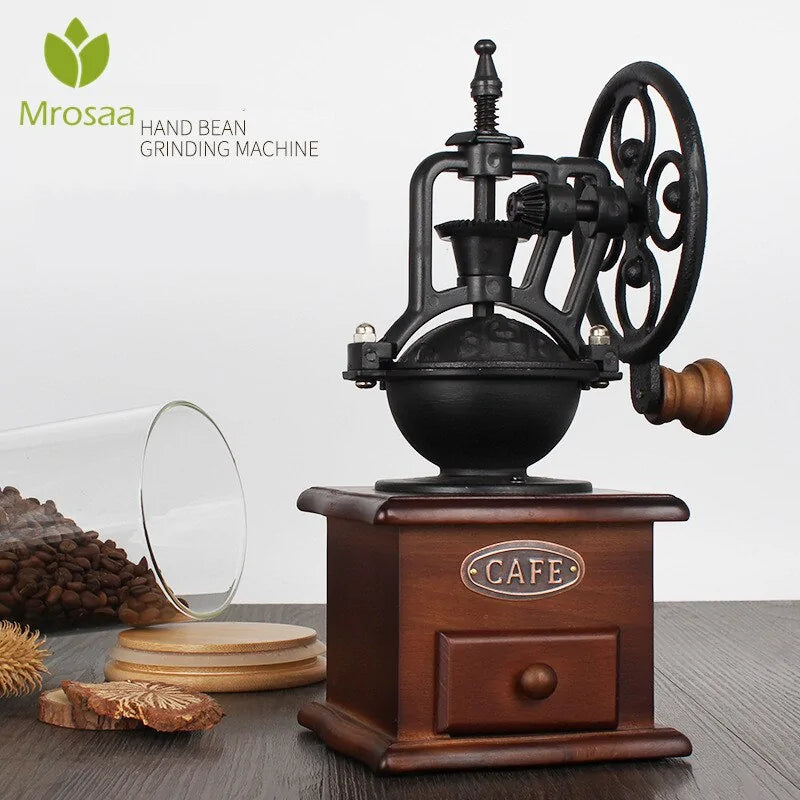 Wooden Manual Coffee Grinder - Enjoy Freshly Ground Coffee Anytime