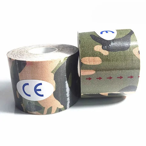 Muscle Support Kinesiology Tape, green camouflage