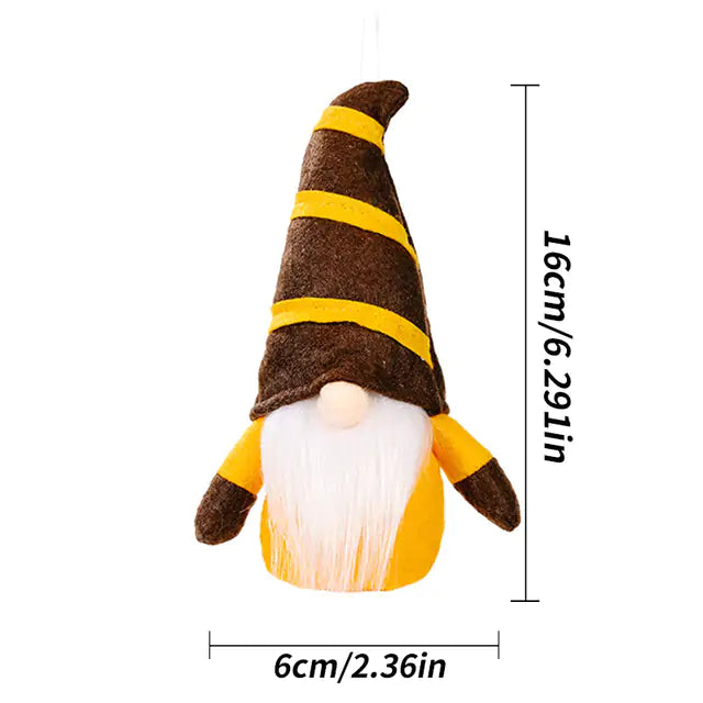 Dwarf Doll Ornaments – Gnome Pumpkin Sunflower Swedish Nisse Tomte Elf Plush for Autumn & Thanksgiving Decor