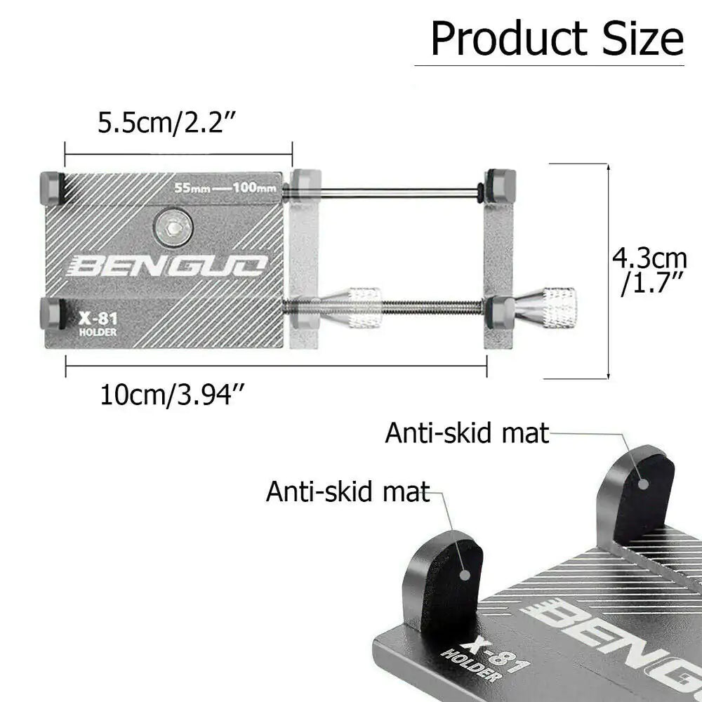 Aluminum Phone Bike Mount Holder | 360° Rotation, Anti-Slip & Durable