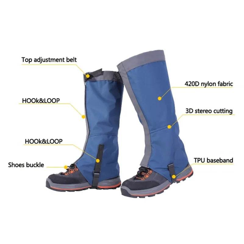Outdoor Snow Kneepad Skiing Gaiters – All-Day Winter Protection
