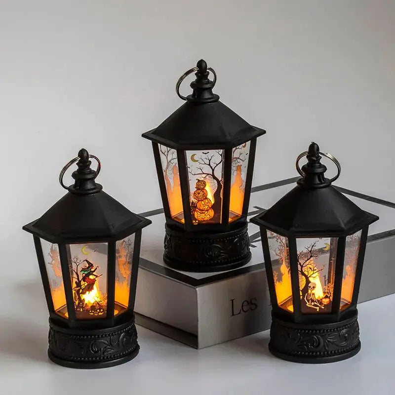 Halloween Lantern Lights with Pumpkins for Spooky Indoor and Outdoor Décor