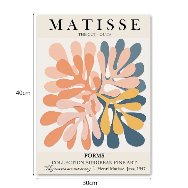 Matisse Wall Art Paintings - Modern & Abstract Room Decor