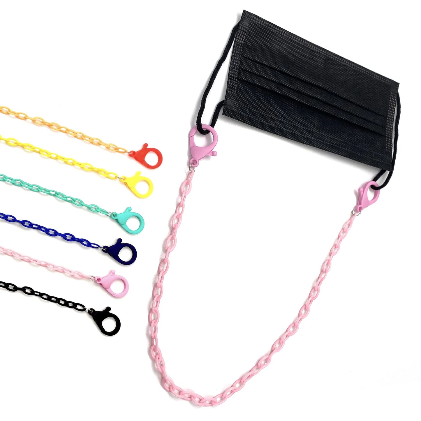 New Acrylic Mask Lanyard & Colorful Cloth Masks – Convenient & Stylish
