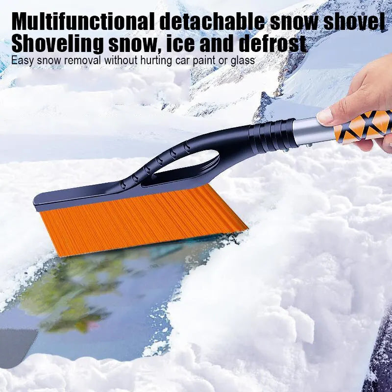 2-in-1 Snow Brush and Ice Scraper for Car Windshield - Winter Driving Essential