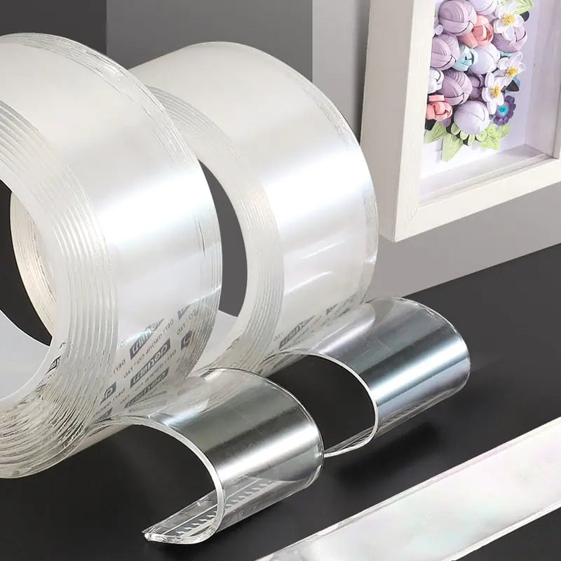 Nano Double Sided Tape bending on a table