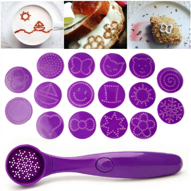 Patterns Spice Spoon Electric Coffee Stencils – 16 Designs for Creative Decor
