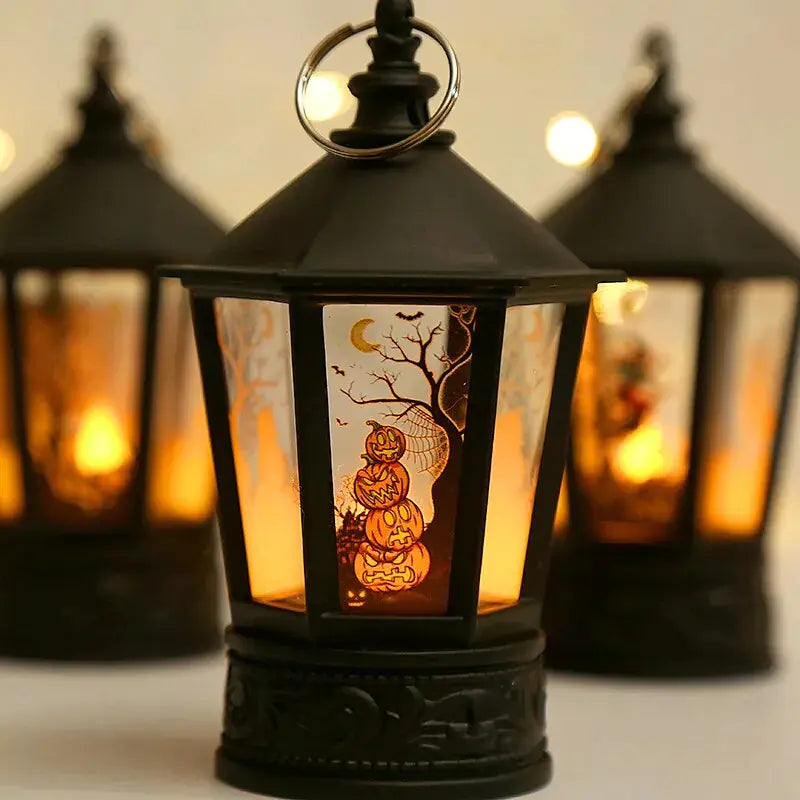 Halloween Lantern Lights with Pumpkins for Spooky Indoor and Outdoor Décor