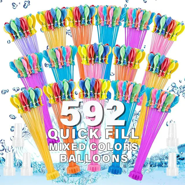 592 PCS Quick Fill Water Balloons Set – Ultimate Summer Fun