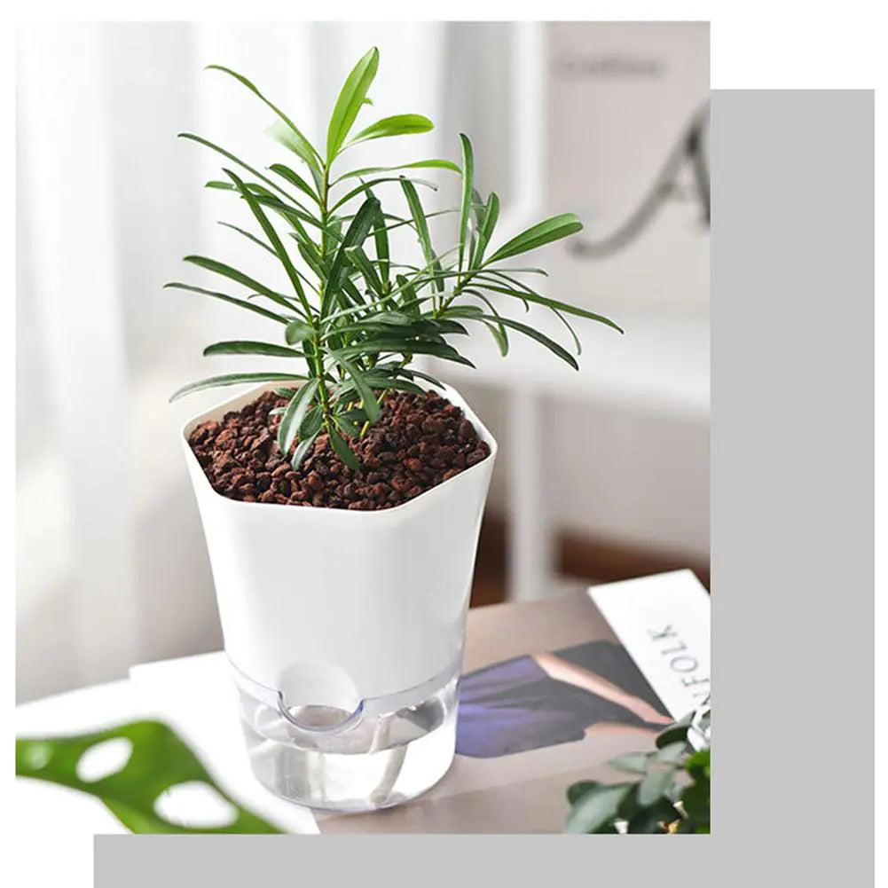 Automatic Water-Absorbing Flowerpot – Smart Self-Watering Planter
