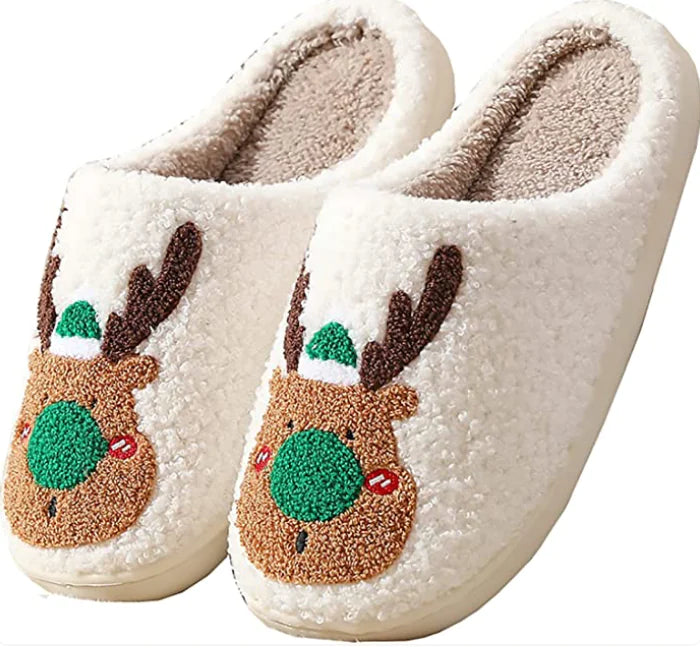 Cozy Christmas Slippers – Warm, Comfortable Holiday Indoor/Outdoor Slides