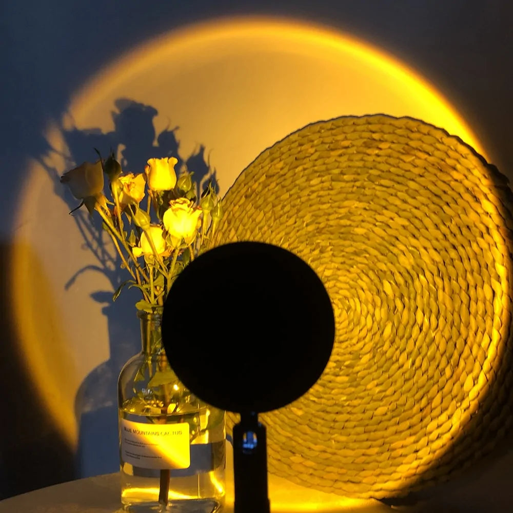 Sunset Rainbow LED Projector Night Light Lamp - Stylish Home Decor