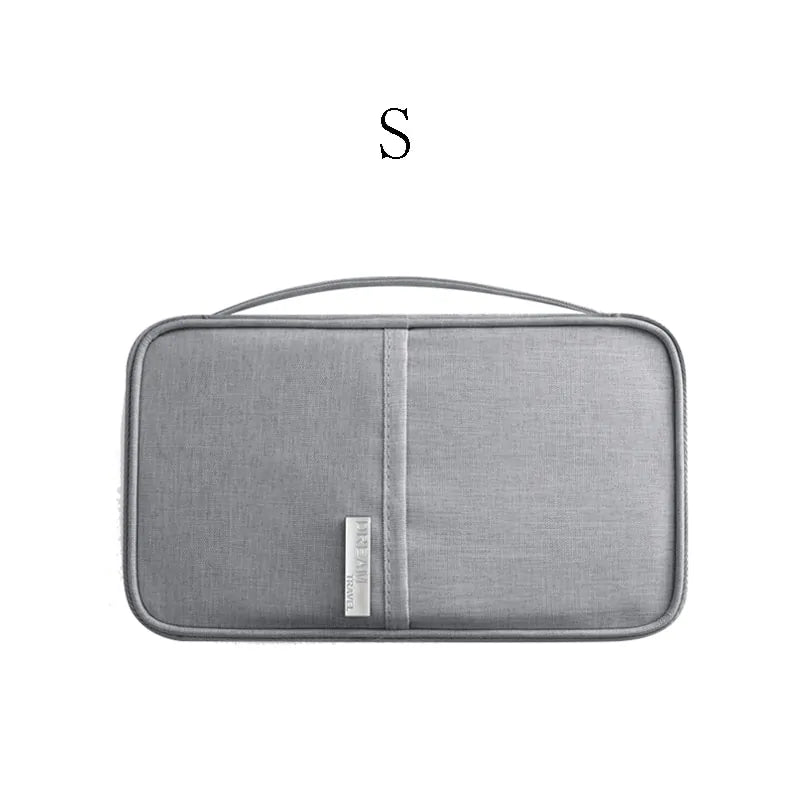 Travel Document Organizer, small gray