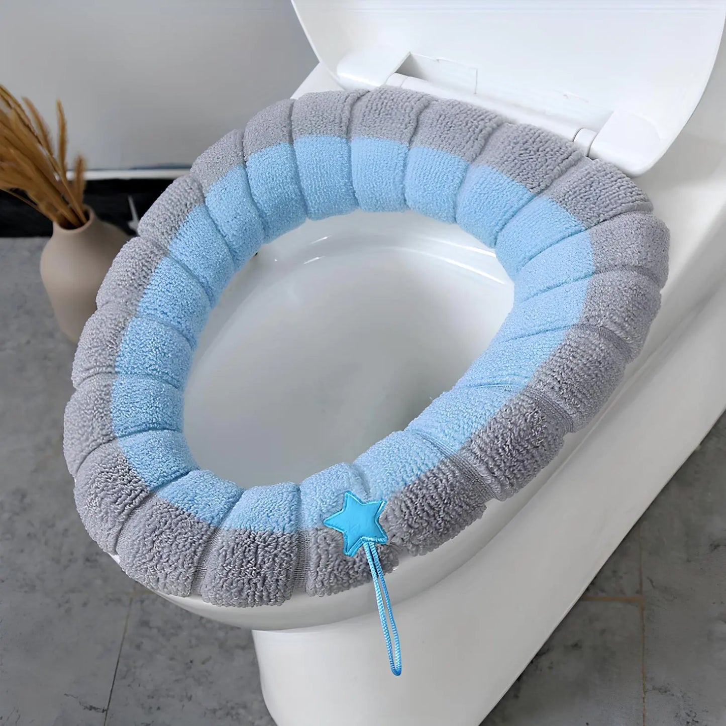 Soft Toilet Seat Cushion, blue