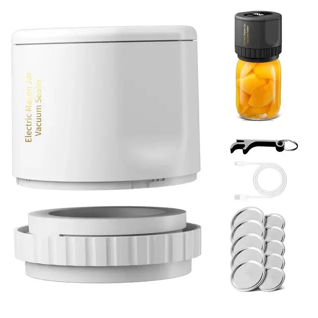 Electric Mason Jar Vacuum Sealer – Preserve Freshness and Extend Shelf Life