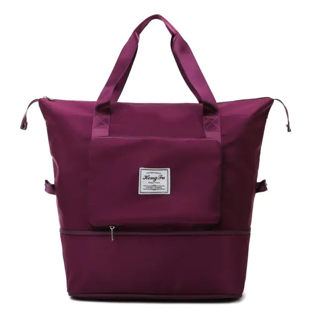 Foldable Waterproof Travel Bag, red