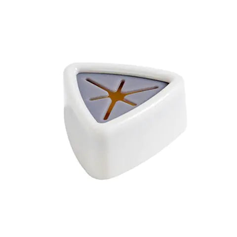 white triangular base with silver inside Wall Mount Towel Holder