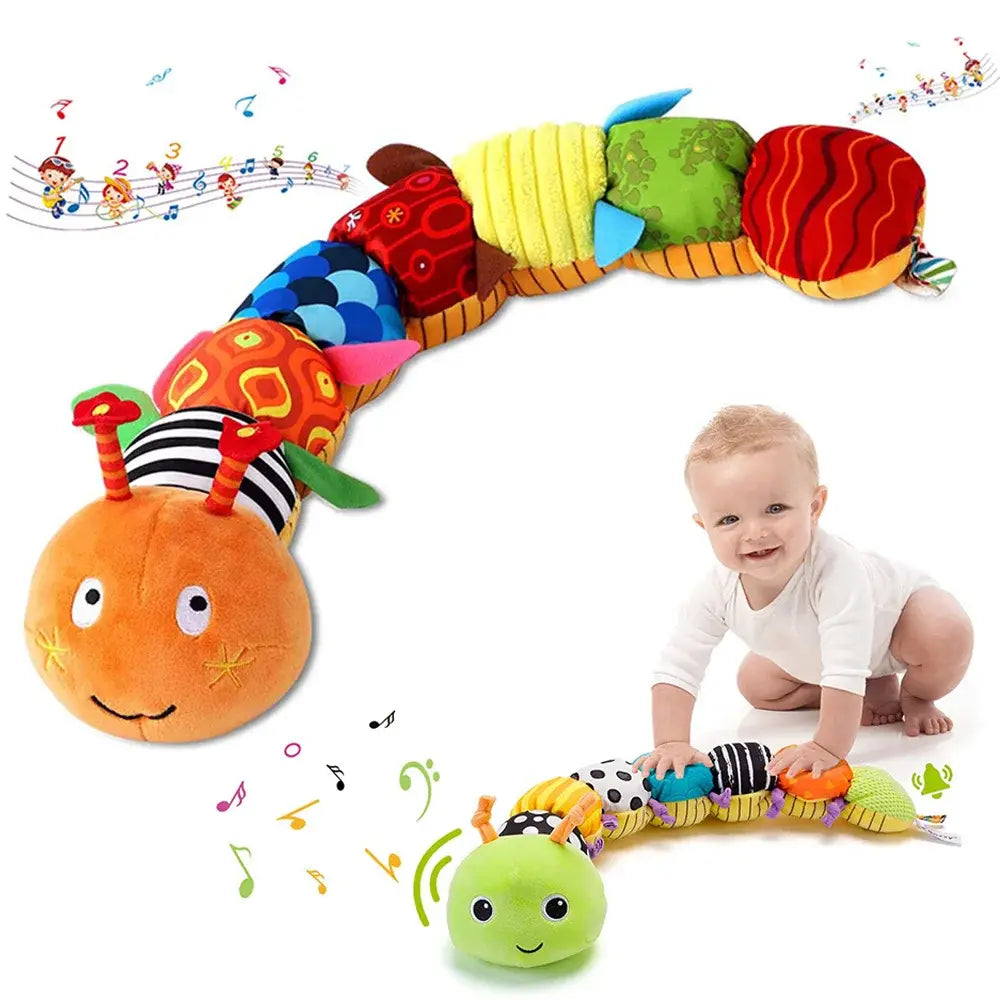 Musical Caterpillar Plush Toy for Infants & Toddlers