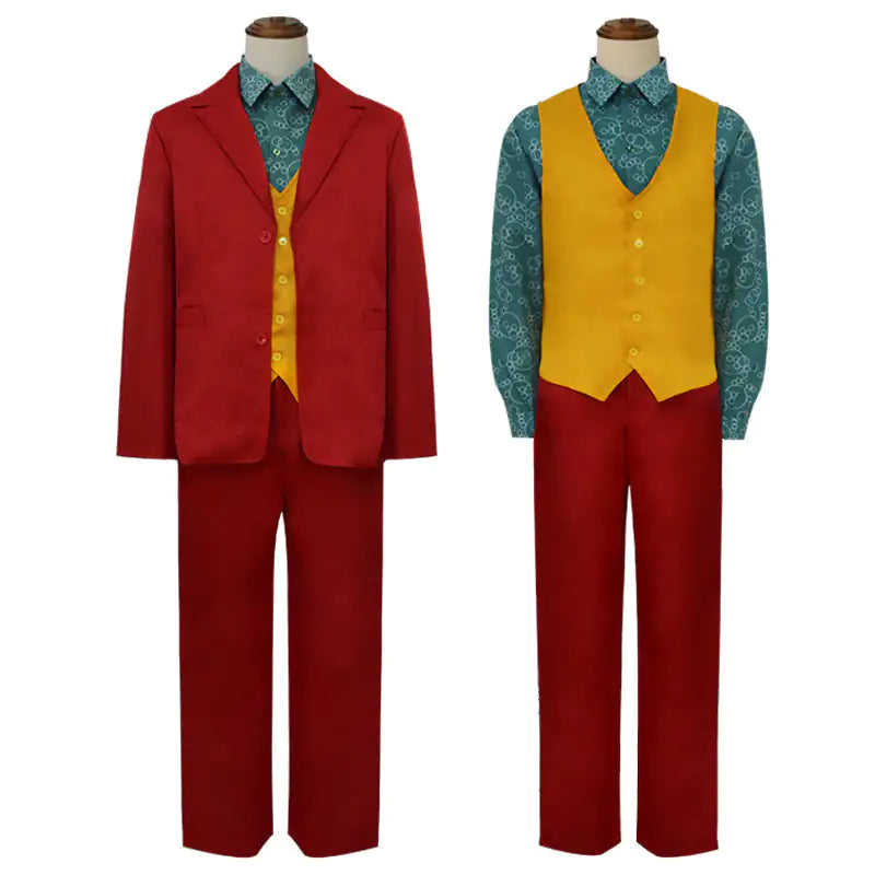 Halloween Joker Costume for Adults with Signature Accessories and Vibrant Colors