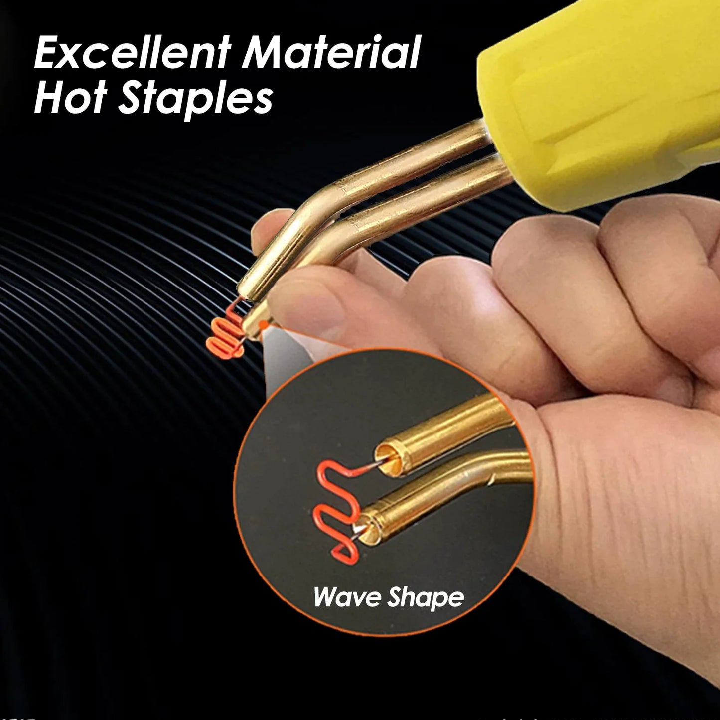 500PCS Hot Stapler Staples Repair Kit – For Plastic Welder Gun, Car Bumper & Fender
