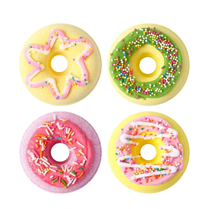 Shower Ball Bubble Bomb Bath Salt Donuts – Luxurious Aromatherapy & Skin Nourishing Bath Bombs