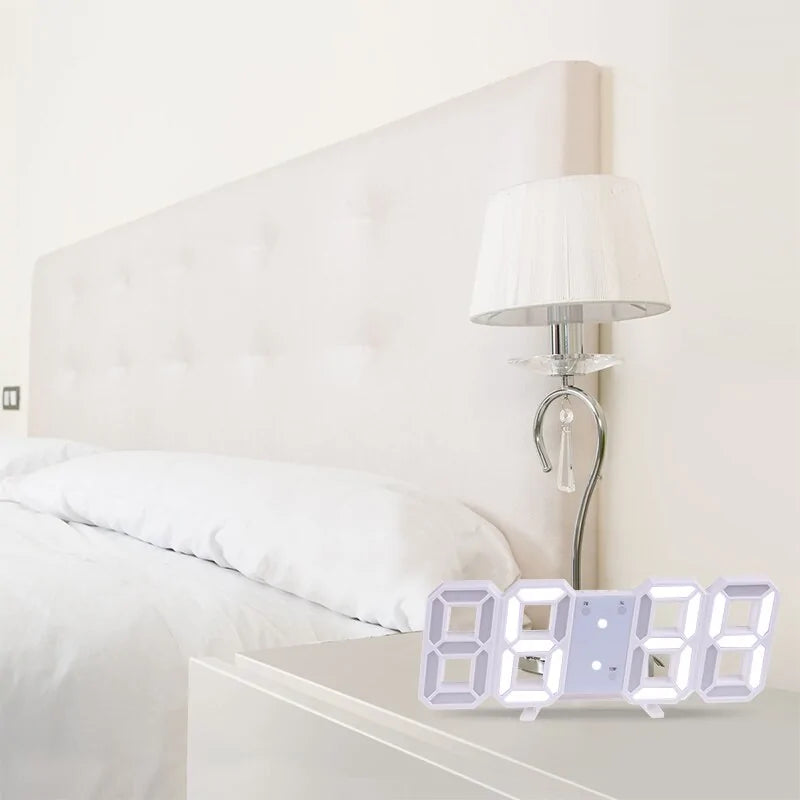 Reloj de pared digital LED 3D para decoración del hogar