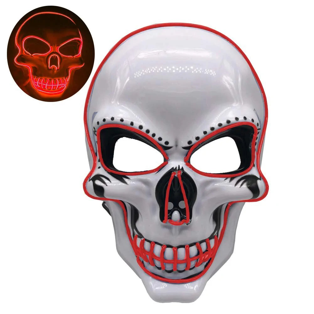 Realistic Skeleton Halloween Mask - Bone-Chilling Cosplay Accessory for Adults